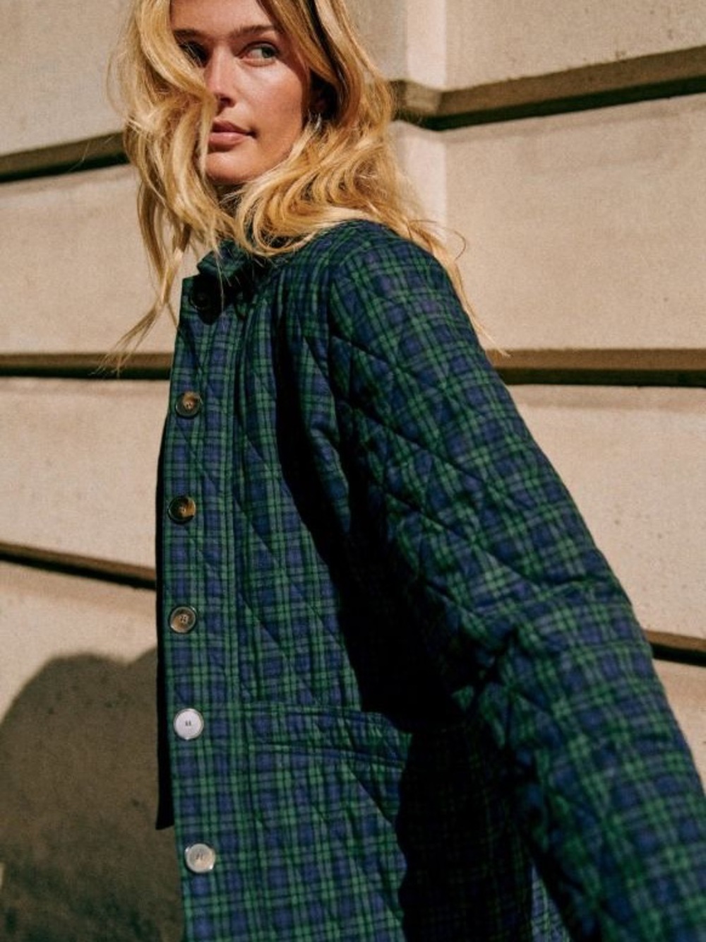 Sezane Tartan Quilted Will